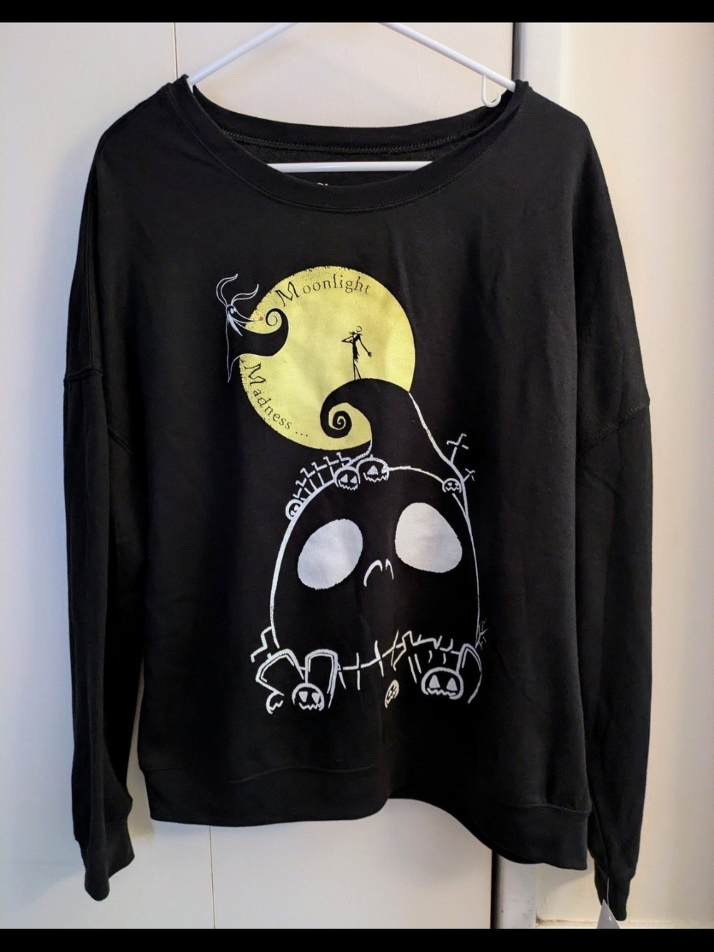 Nightmare Before Christmas Graphic Black Sweatshirt